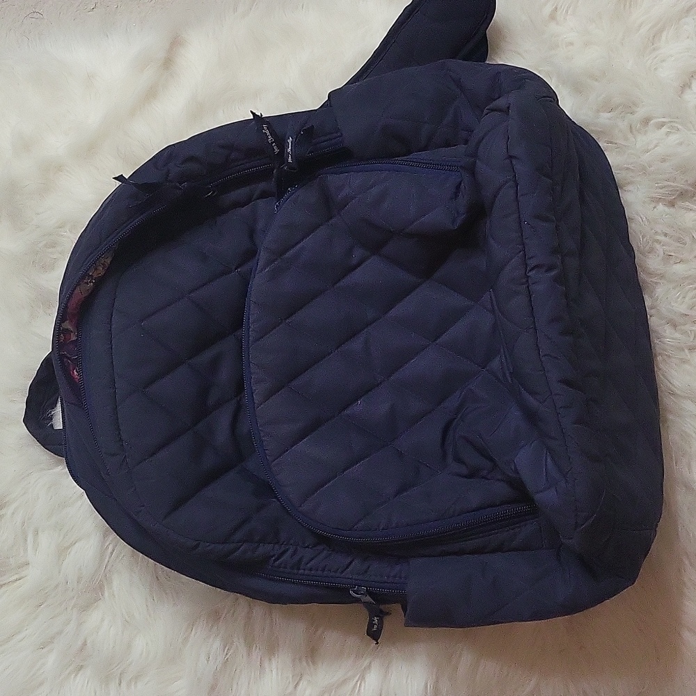 *SOLD* VERA BRADLEY Large back pack nylon quilted with computer compartment